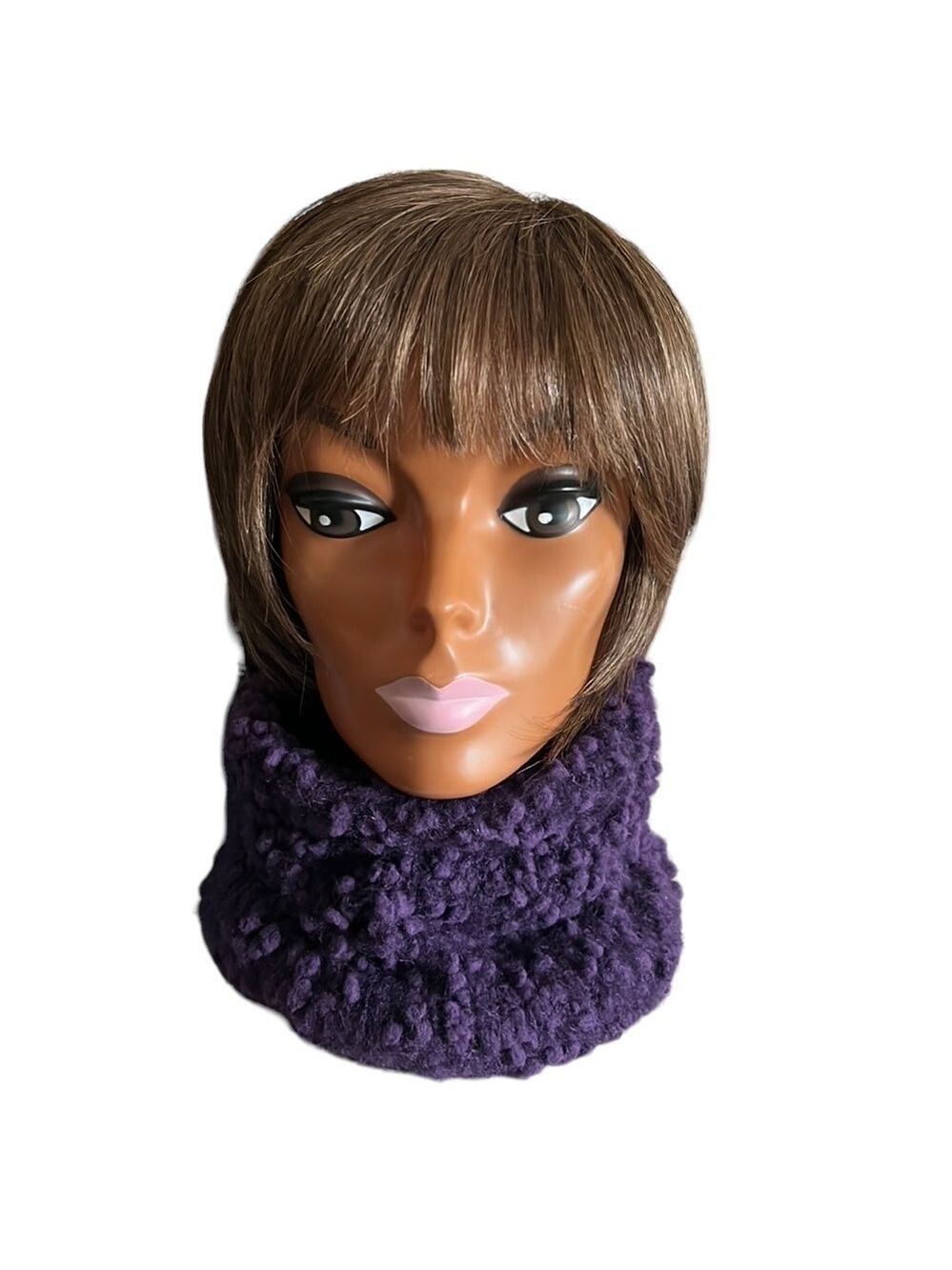 Pandamerica Purple Chunky Knit Neckwarmer